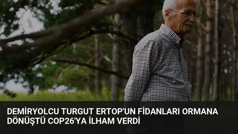 Demiryolcu Turgut Ertop’un Fidanları Ormana Dönüştü COP26’ya İlham Verdi