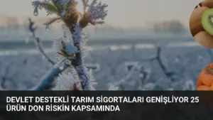 Devlet Destekli Tarım Sigortaları Genişliyor 25 Ürün Don Riskin Kapsamında
