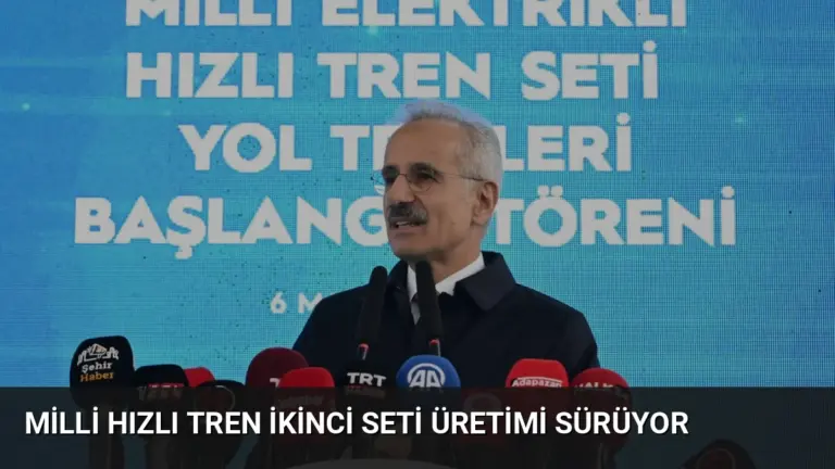 Milli Hızlı Tren İkinci Seti Üretimi Sürüyor